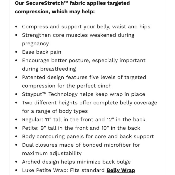 Luxe Postpartum Belly Wrap size small with the extender. - Picture 7 of 8